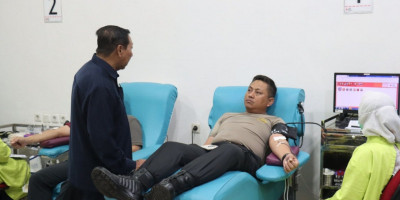 Aksi Kemanusiaan Polresta Malang Kota: 50 Personel Donor Darah Bantu Penuhi Stok PMI