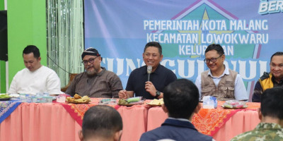 Kapolresta Malang Kota Datangi Pos Kamling, Ajak Warga Perang Melawan Narkoba dan Tawuran