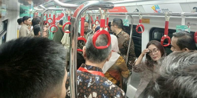 Peninjauan Kesiapan Peresmian LRT Jakarta Jalur Kelapa Gading-Manggarai