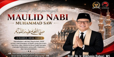 Peringati Maulid Nabi 1448 H, Prof Rokhmin Dahuri: Teladani 4 Sifat Mulia Rasulullah untuk Bangun Bangsa