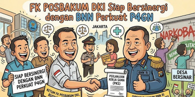 FK POSBAKUM DKI Siap Bersinergi dengan BNN Perkuat P4GN