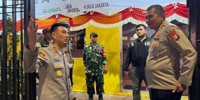 Polres Metro Jakarta Utara Cek Kesiapan Pospam di Kelapa Gading