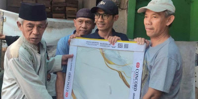Setelah Bantu Baja Ringan, Andri Nugraha Kembali Benahi Masjid
