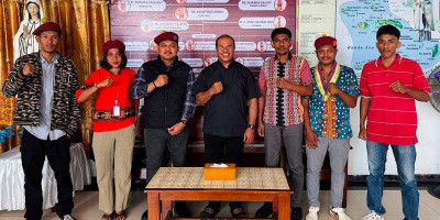 Uskup Amboina Titip Pesan Moral kepada Ketua Presidium PMKRI
