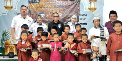 Aksi Peduli Sesama, PJBW & WCI Regbet Berbagi Nasi Boks dan Sembako di Panti Mizan Amanah Jaktim