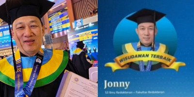 Brigjen TNI dr. Jonny Raih Doktor di UNAIR dengan IPK 4.00