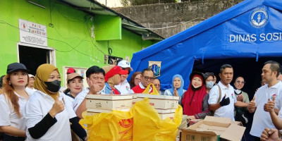 Rumah Ludes Terbakar di Gambir, GNTI DKI Jakarta Turun Langsung Salurkan Bantuan Sembako