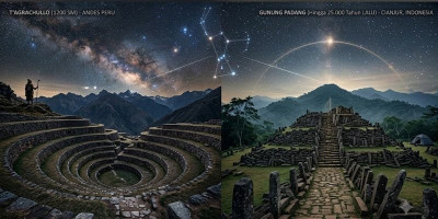 T'agrachullo di Andes dan Gunung Padang di Cianjur, Misteri Batu dan Langit