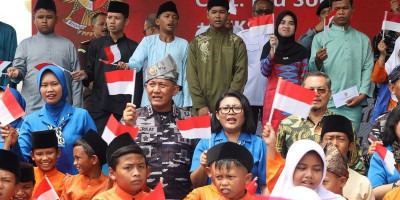Kodaeral IV Tebar Kepedulian di Kampung Bahari Nusantara Pulau Penyengat Warna-Warni
