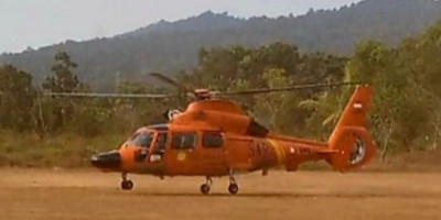 Helikopter HR-3604 Sisir Udara Gunung Anak Krakatau, Perkuat Operasi SAR