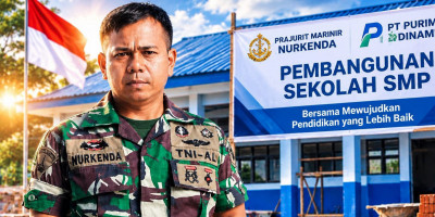 Prajurit Marinir Nurkenda dan PT Purimitra Bersatu Hadirkan SLTP di Cikampek