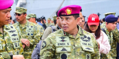 Pangkormar Saksikan Momentum Bersejarah, ITS Giuseppe Garibaldi Resmi Tiba di Tanjung Priok