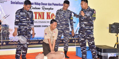 RSAL dr. Oetojo Kodaeral XIV Gelar Sosialisasi Bantuan Hidup Dasar bagi Pelajar