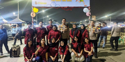 Ada yang Diburu di Fun Night Run Polsek Kelapa Gading