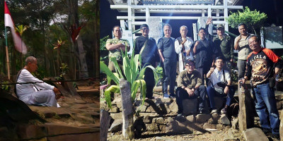 Cahaya Tak Biasa di Gunung Padang, Doa Rombongan PWI untuk Negeri