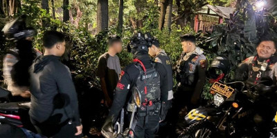 Patroli Brimob Cegah Balap Liar di Jaktim, Empat Motor Diamankan