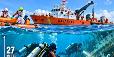 Menyelam 27 Meter Mengejar Kepastian Korban KM Virgo 