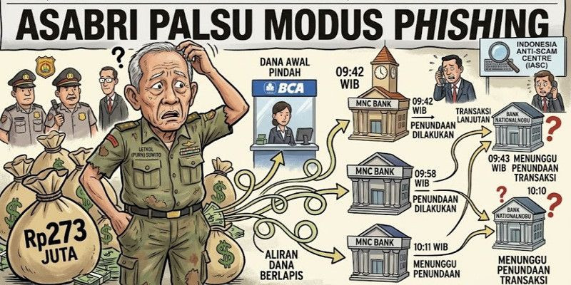 Jejak Rp273 Juta Purnawirawan TNI Mengalir ke Tiga Bank, Ini Pergerakannya
