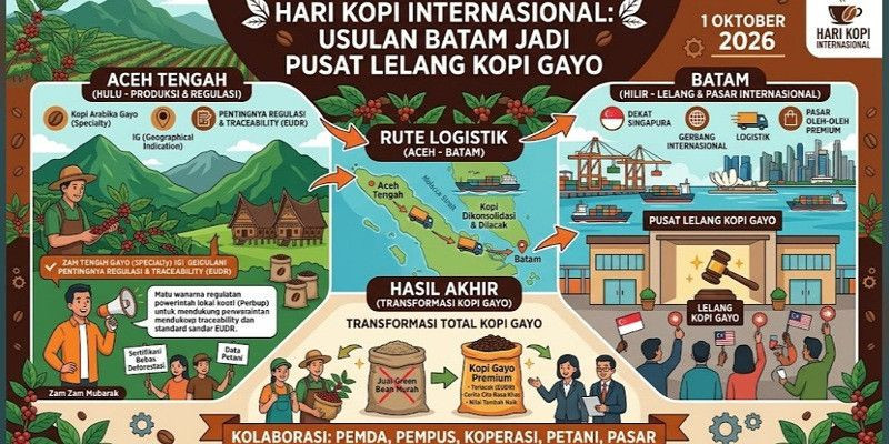 Hari Kopi Internasional, Batam Diusul Jadi Pusat Lelang Kopi Gayo