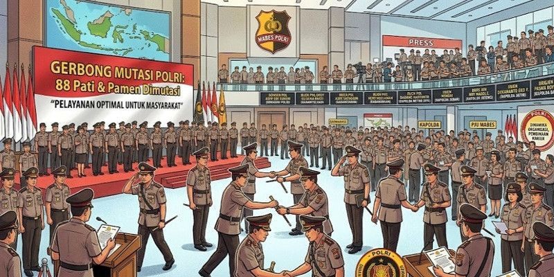 Gerbong Besar Polri Bergerak, 88 Pati-Pamen Dimutasi, 19 Kapolda Berganti