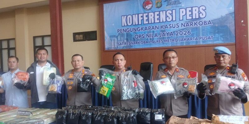 Operasi Nila Jaya 2026, Polres Jakpus Sita Puluhan Kg Sabu