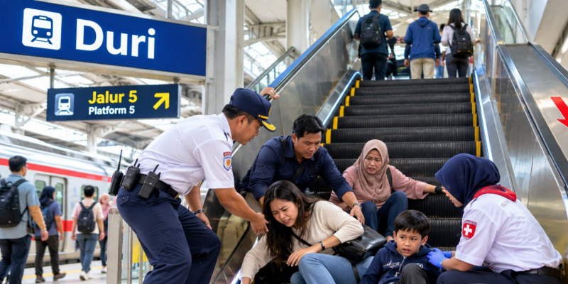 Eskalator Stasiun Duri Menguji Keselamatan Publik
