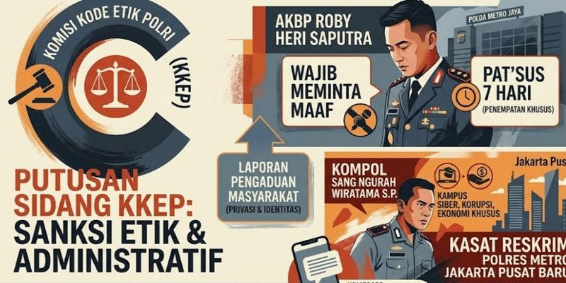KKEP Jatuhkan Sanksi Etik kepada AKBP Roby Heri, Patsus 7 Hari