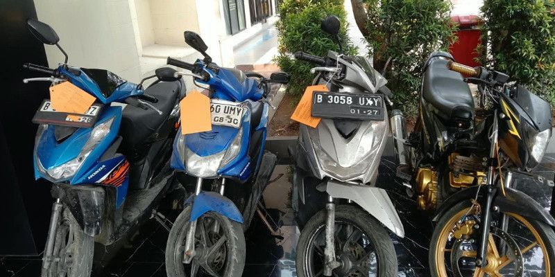 Polsek Penjaringan Ringkus Lima Pelaku Curanmor, Empat Motor Disita