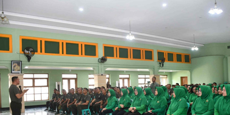 Danrem 083/Bdj Tegaskan Prajurit Kewilayahan Harus Paham Tugas dan Peduli Keluarga