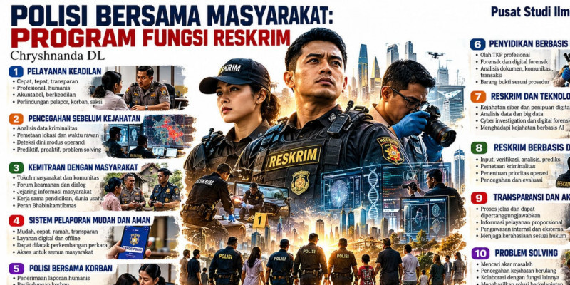 Reskrim Sebagai Fungsi Pelayanan Keadilan, Menghindari Salah Tangkap, Tuduh maupun Kriminalisasi