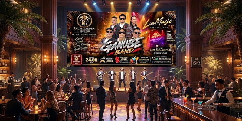 Ganube Band Tampil Malam Ini, Palm Garden Heritage Siapkan Hiburan Spesial