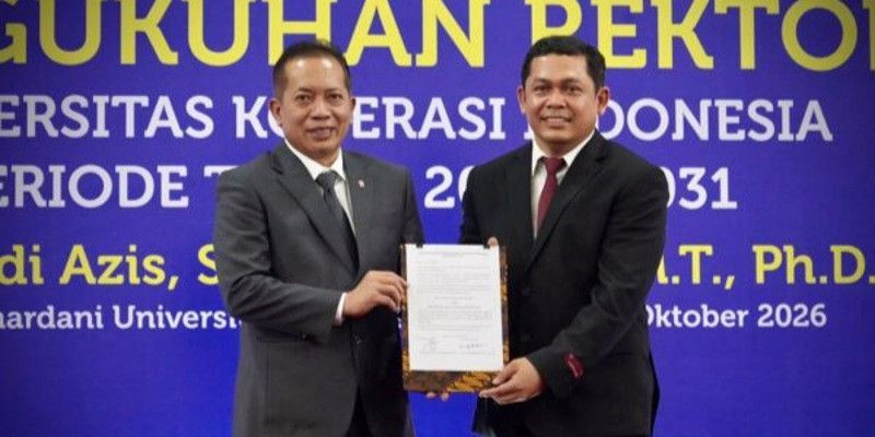 Ferry Juliantono Kukuhkan Yudi Azis sebagai Rektor IKOPIN 2026 - 2031