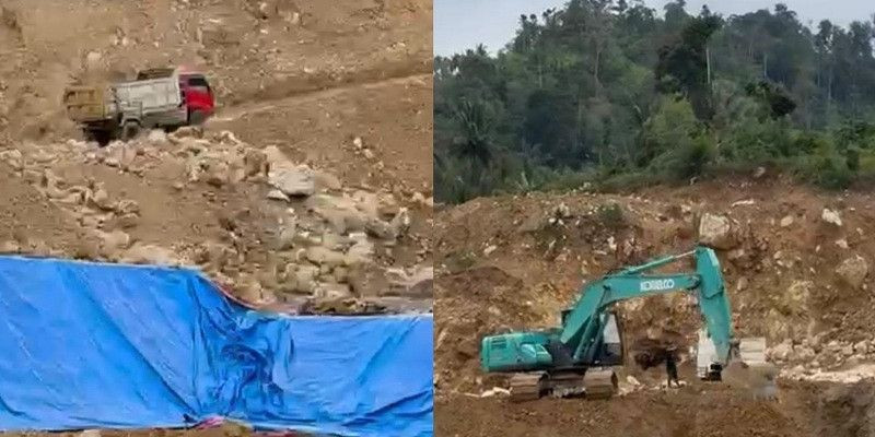 Tiga Excavator Diduga Garap PETI Nuntab, Kapolda Sulut Ditantang Bertindak