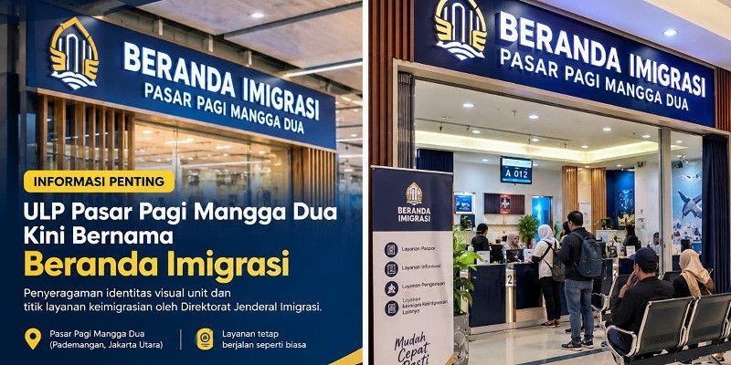 Nama Layanan Imigrasi di Pademangan Berubah, ULP Pasar Pagi Mangga Dua Jadi Beranda Imigrasi
