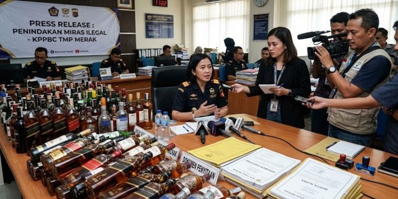 Tanda Terima Tak Diberikan, Penanganan 29 Botol Miras oleh Bea Cukai Merak Disorot