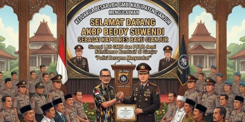 Sambut Kapolres Baru Cianjur, LBH GMBI Berharap Polri Makin Dekat dengan Masyarakat