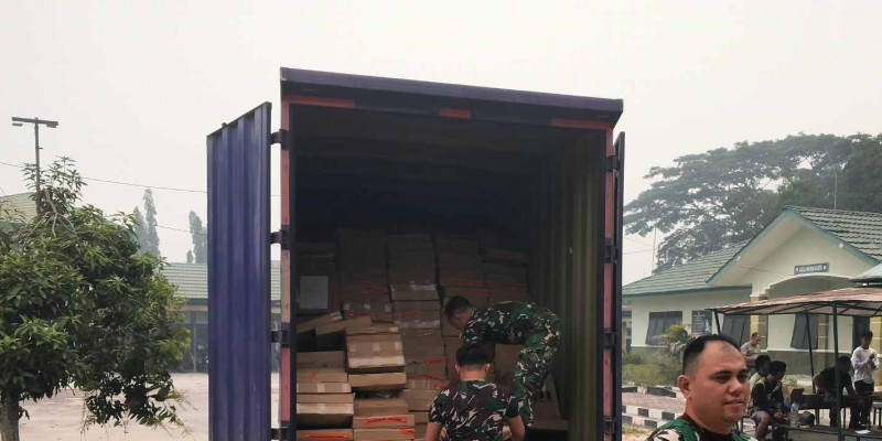 Kodam XXII/TB Terima Dukungan Materiel untuk Perkuat Penanganan Karhutla