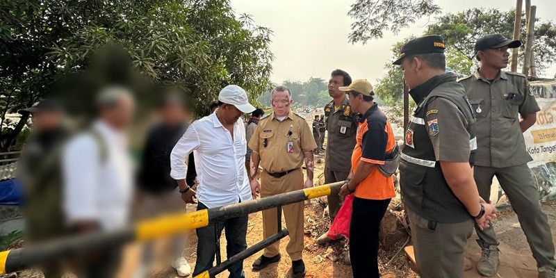 Penertiban Tak Bertahan Lama, Urugan di Pesanggrahan Kembali Beroperasi