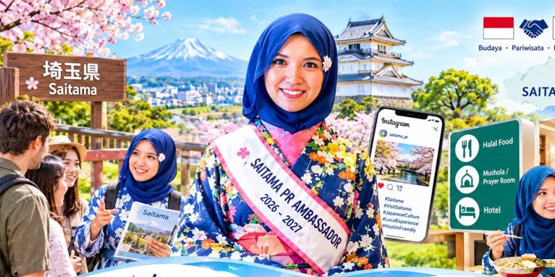 Nazaya Zulaikha, Hijab, dan Diplomasi Wisata Saitama Jepang 