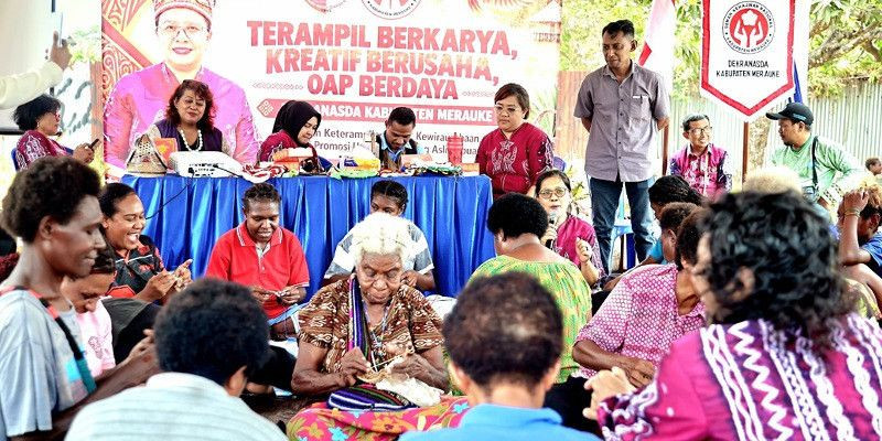 Dari Noken hingga Tas Rajut, Mama-Mama Dahuda Dibekali Strategi Bisnis
